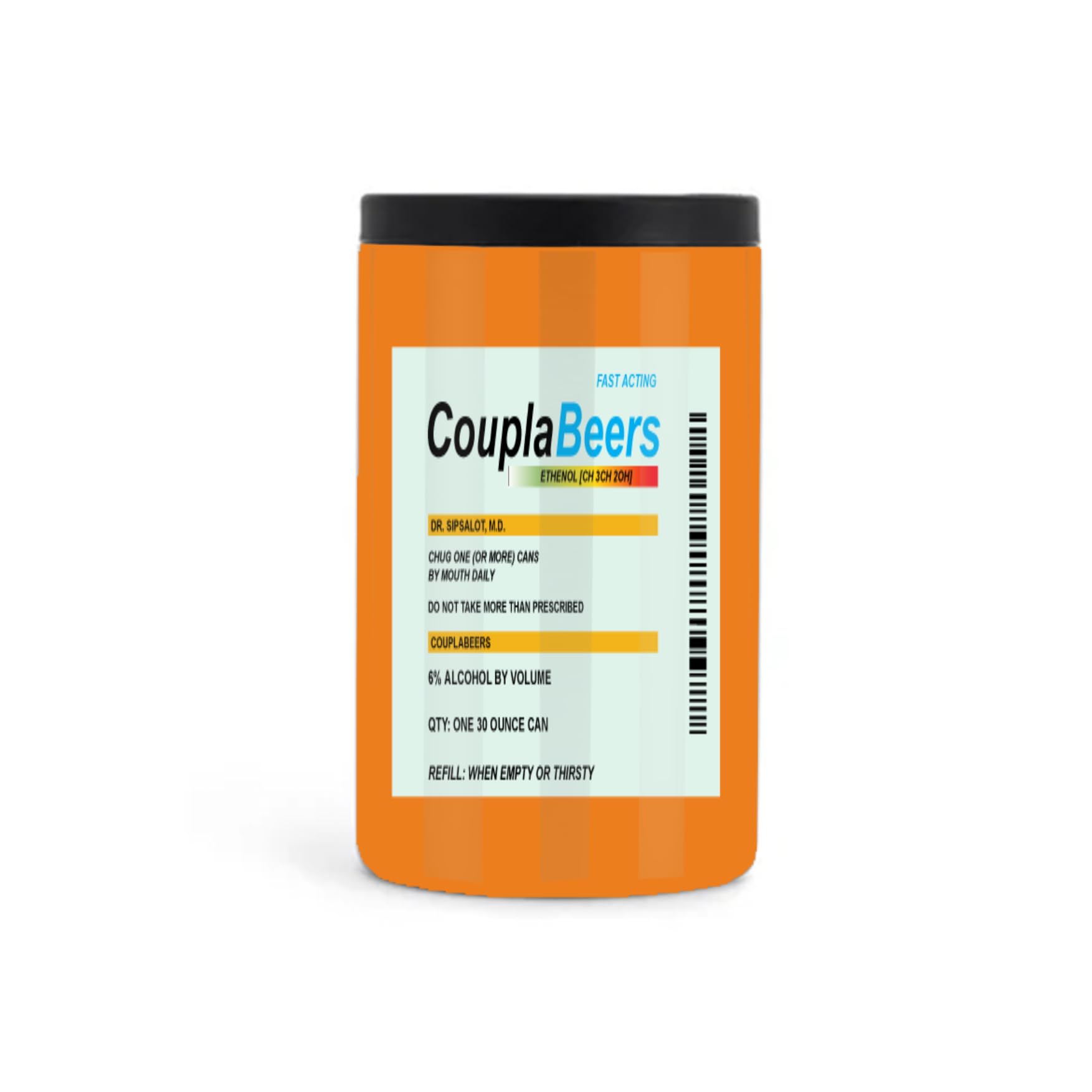 Amazon.com: CouplaBeers Couple Of Beers Funny Prescription RX